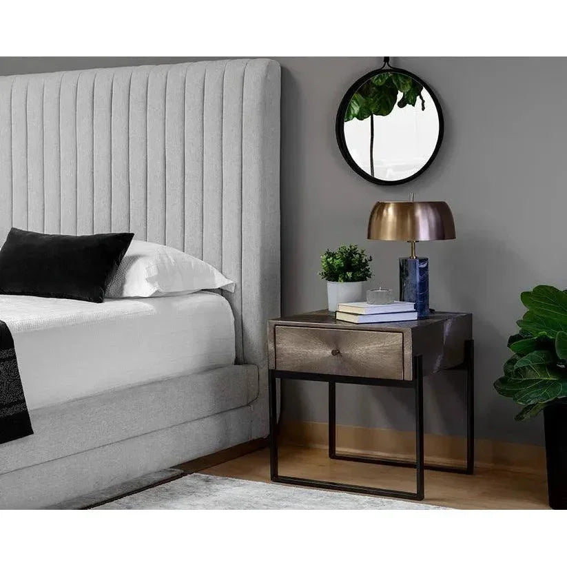 Modena Hand Etched Enchanting Nightstand - LOOMLAN - SUNPAN - Nightstands