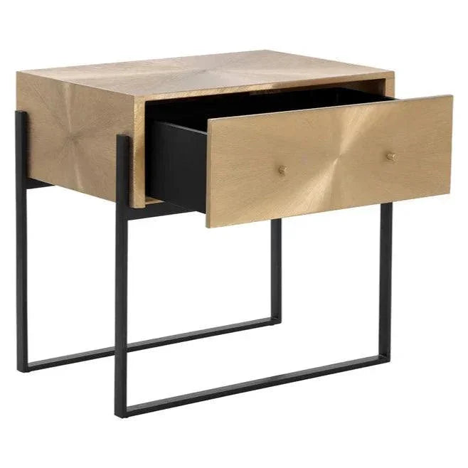 Modena Hand Etched Enchanting Nightstand - LOOMLAN - SUNPAN - Nightstands