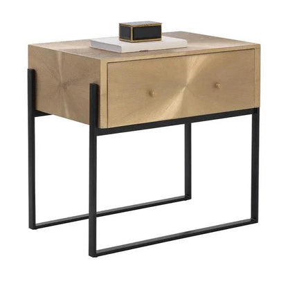 Modena Hand Etched Enchanting Nightstand - LOOMLAN - SUNPAN - Nightstands