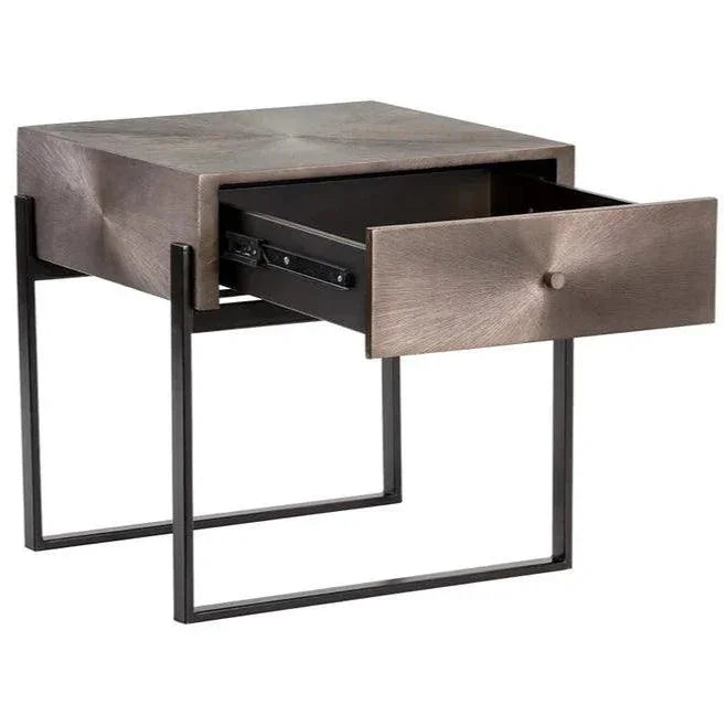 Modena Hand Etched Enchanting Nightstand - LOOMLAN - SUNPAN - Nightstands