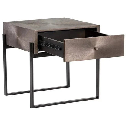 Modena Hand Etched Enchanting Nightstand - LOOMLAN - SUNPAN - Nightstands