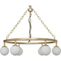 Modena Metal Small Chandelier With Brass - LOOMLAN - Noir - Chandeliers