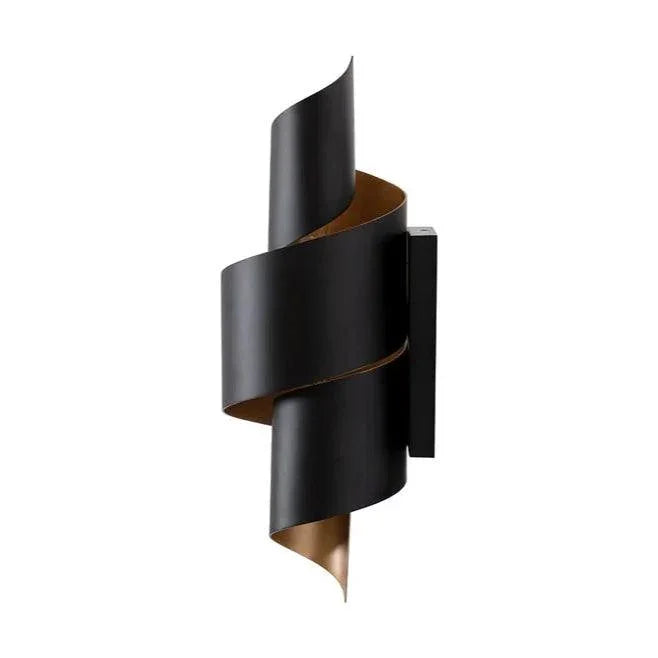 Modern Aphelion Sconce Matte Black And Gold - LOOMLAN - SUNPAN - Wall Sconces