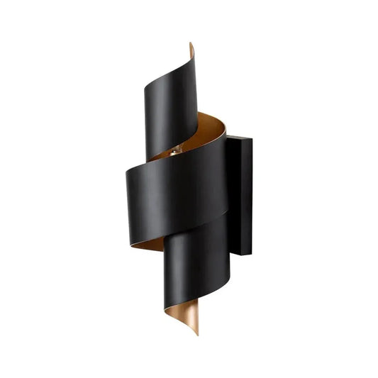 Modern Aphelion Sconce Matte Black And Gold - LOOMLAN - SUNPAN - Wall Sconces