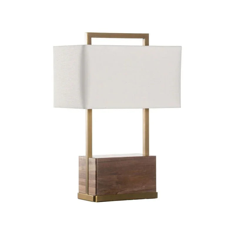 Modern Brass Finish Table Lamp - LOOMLAN - Wildwood - Table Lamps
