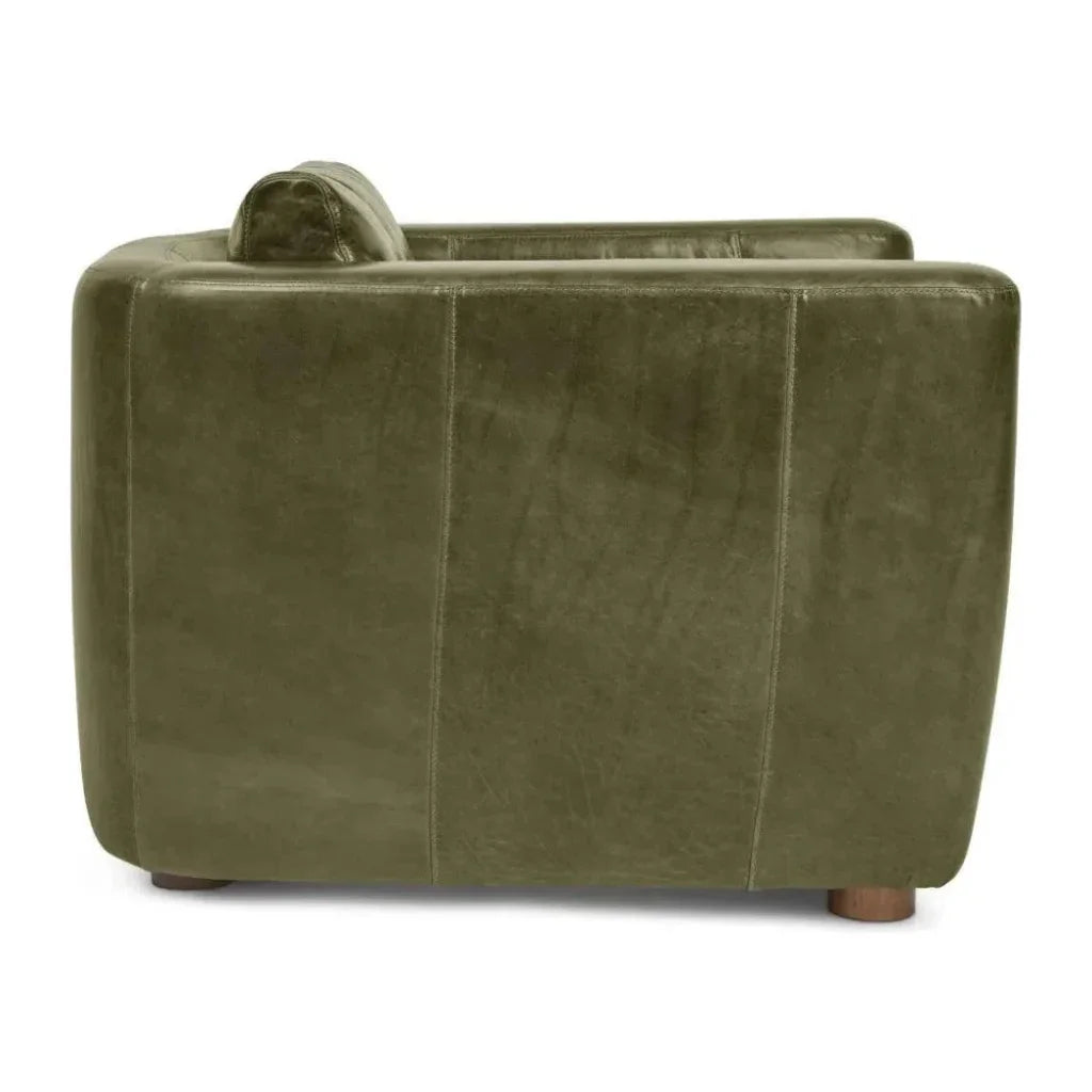 Modern Leather Club Chair - LOOMLAN - One For Victory - Club Chairs