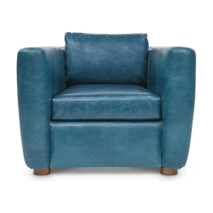 Modern Leather Club Chair - LOOMLAN - One For Victory - Club Chairs