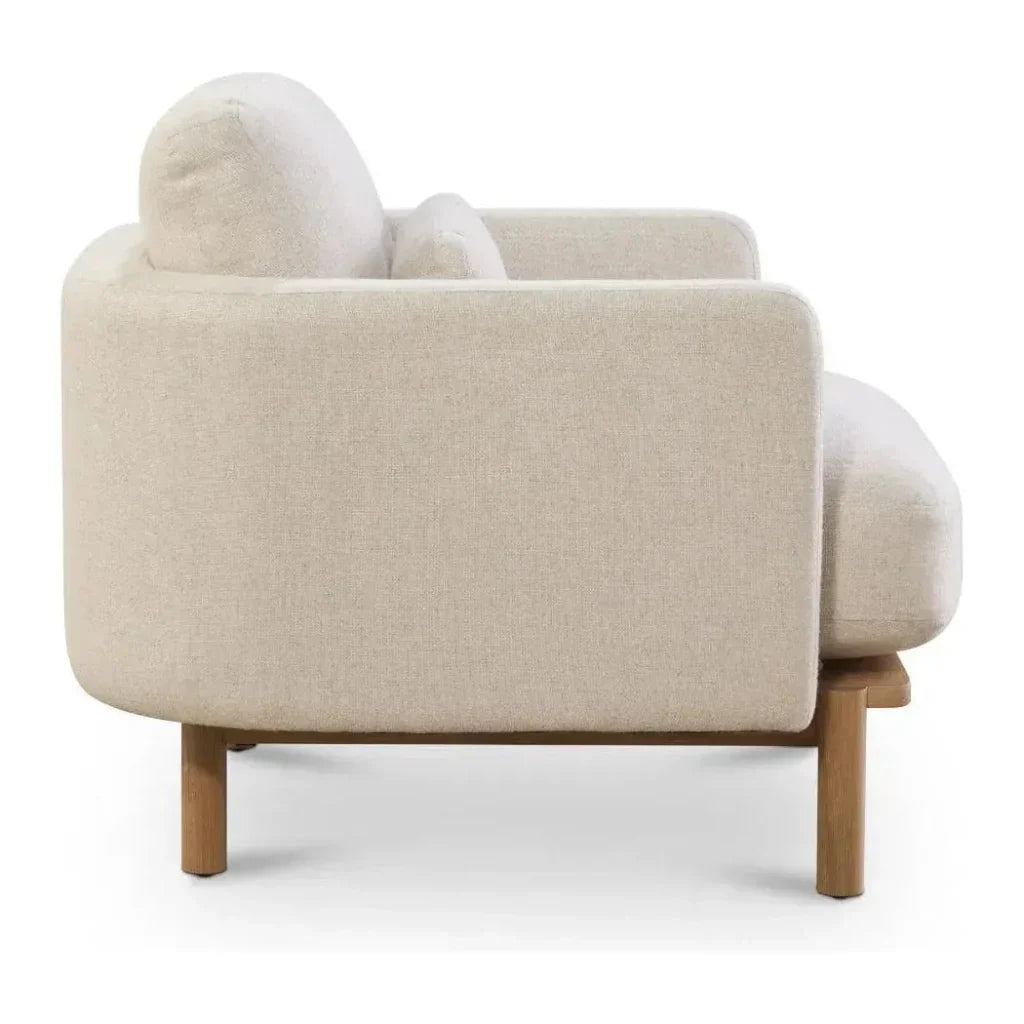 Modern Nubuck Leather Accent Chair Margot - LOOMLAN - One For Victory - Club Chairs