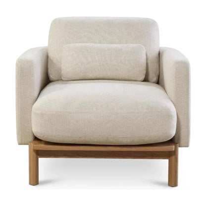 Modern Nubuck Leather Accent Chair Margot - LOOMLAN - One For Victory - Club Chairs