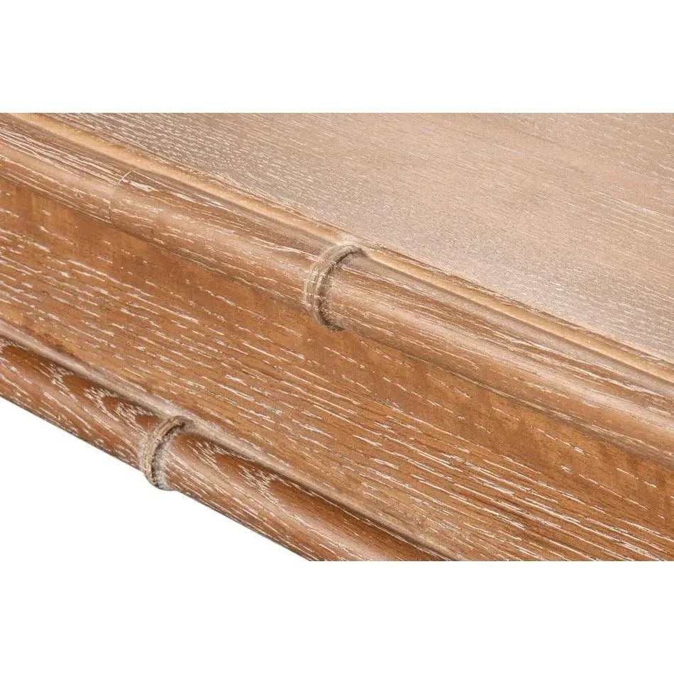 Modern Oak Wood Brighton Dining Table-Dining Tables-Sarreid-LOOMLAN