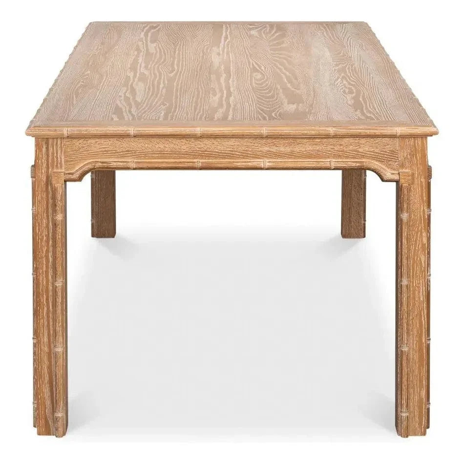 Modern Oak Wood Brighton Dining Table-Dining Tables-Sarreid-LOOMLAN