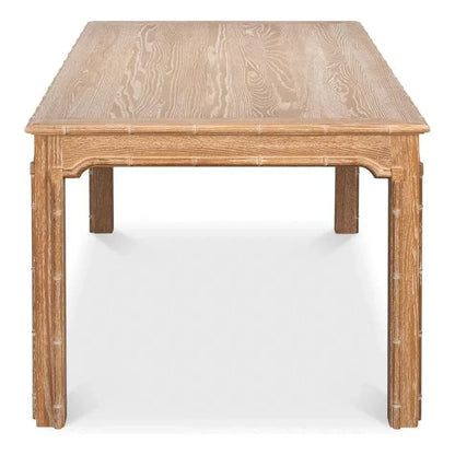Modern Oak Wood Brighton Dining Table-Dining Tables-Sarreid-LOOMLAN
