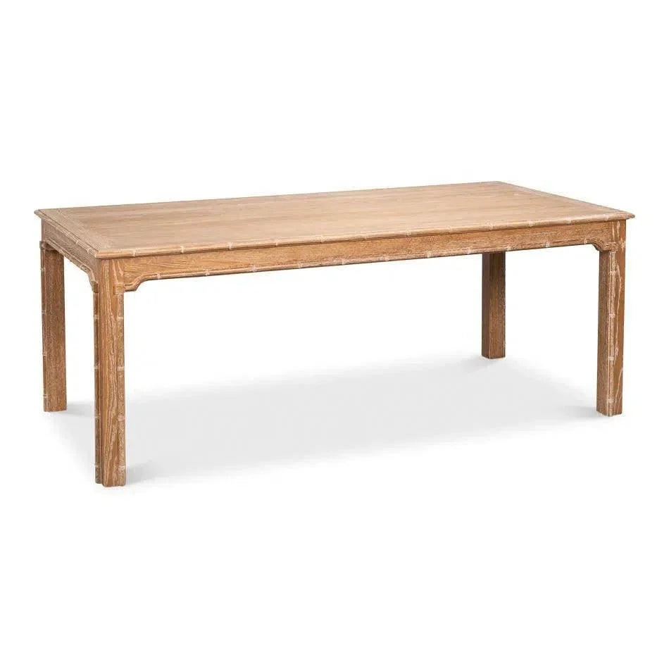 Modern Oak Wood Brighton Dining Table-Dining Tables-Sarreid-LOOMLAN