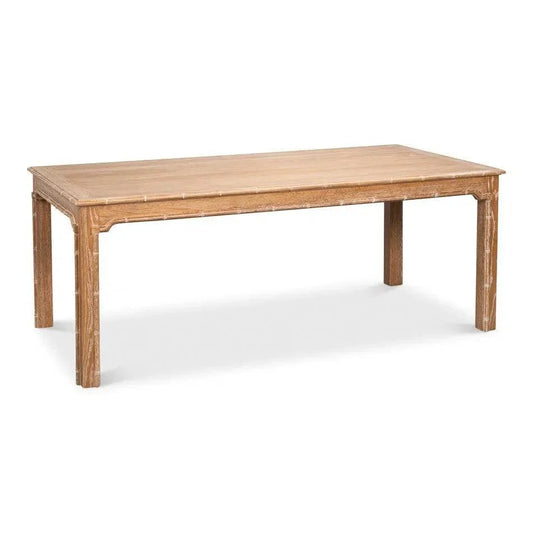 Modern Oak Wood Brighton Dining Table-Dining Tables-Sarreid-LOOMLAN