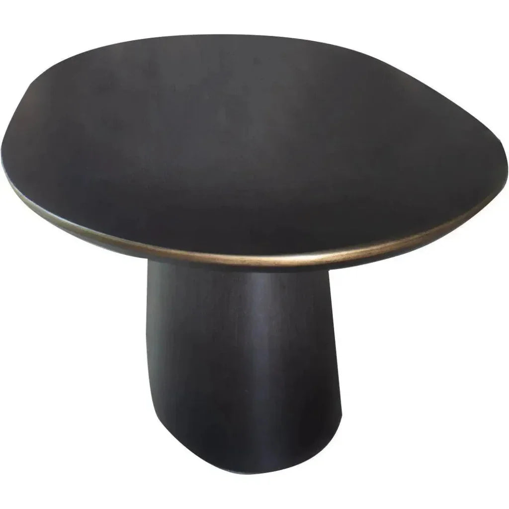 Modern Oval Black Dining Table Michelle-Dining Tables-Peninsula Home-LOOMLAN
