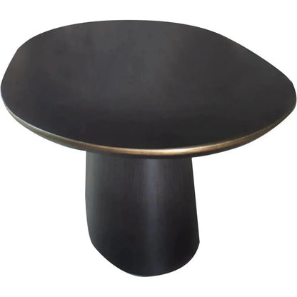 Modern Oval Black Dining Table Michelle-Dining Tables-Peninsula Home-LOOMLAN