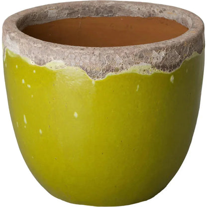 Modern Round Ceramic Planter - LOOMLAN - Emissary - Planters
