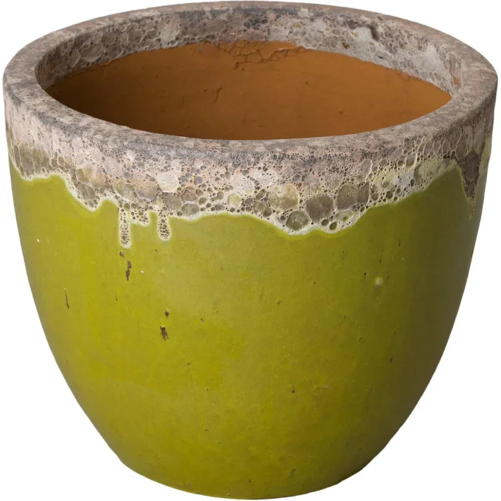 Modern Round Ceramic Planter - LOOMLAN - Emissary - Planters