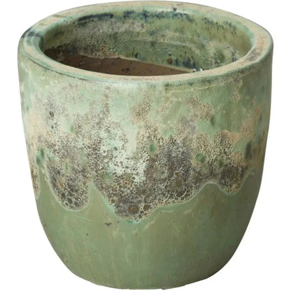 Modern Round Ceramic Planter - LOOMLAN - Emissary - Planters
