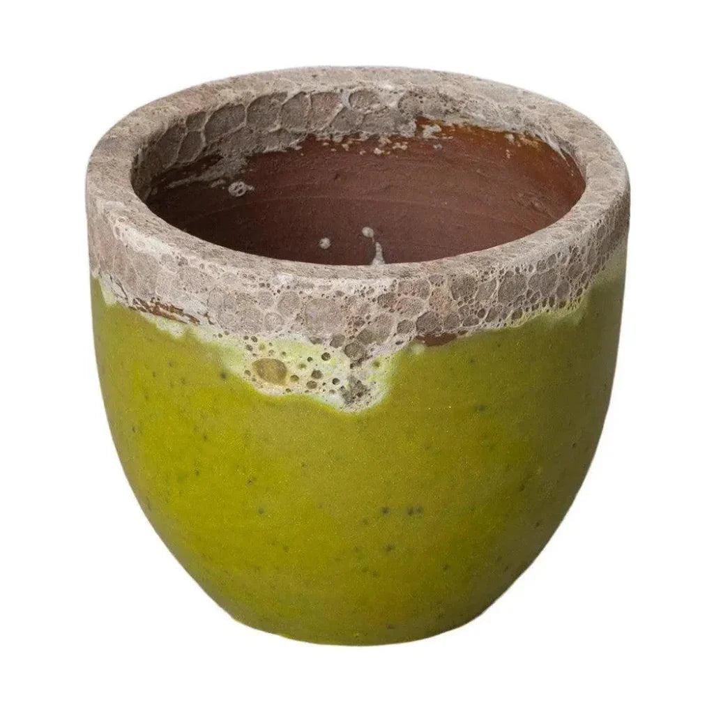 Modern Round Ceramic Planter - LOOMLAN - Emissary - Planters