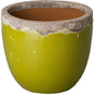 Modern Round Ceramic Planter - LOOMLAN - Emissary - Planters