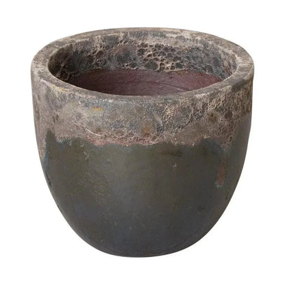 Modern Round Ceramic Planter - LOOMLAN - Emissary - Planters