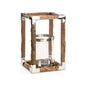 Modern Rustic Hurricane Candleholder - LOOMLAN - Wildwood - Candle Holders