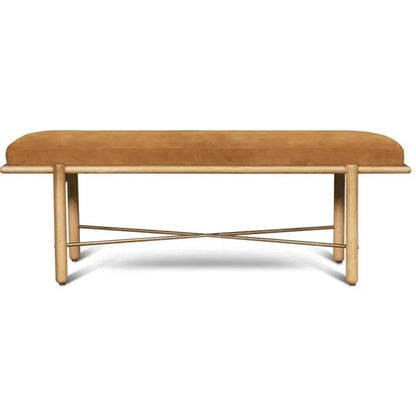 Modern Suede Bedroom Bench Preston - LOOMLAN - One For Victory - Bedroom Benches