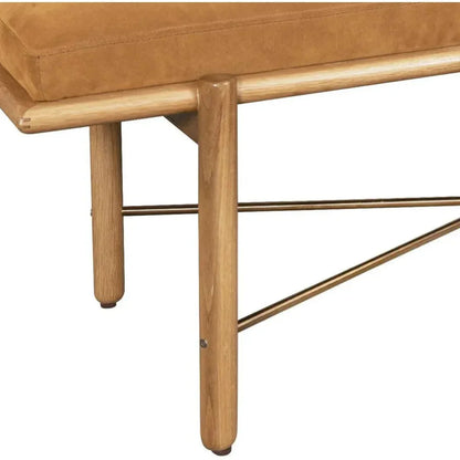 Modern Suede Bedroom Bench Preston - LOOMLAN - One For Victory - Bedroom Benches