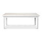 Modern White Extension Dining Table Seats 10 People-Dining Tables-Sarreid-LOOMLAN