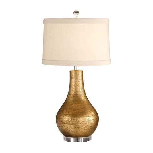 Moderno Terracotta Made Gold Table Lamp - LOOMLAN - Wildwood - Table Lamps