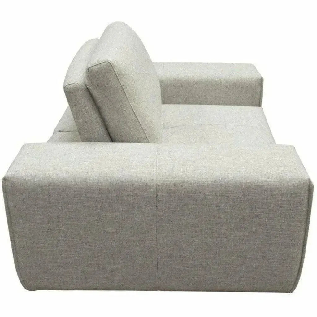 Modular 1-Seater Adjustable Backrest in Light Grey-Modular Components-Diamond Sofa-LOOMLAN