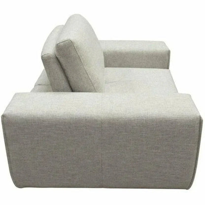 Modular 1-Seater Adjustable Backrest in Light Grey-Modular Components-Diamond Sofa-LOOMLAN