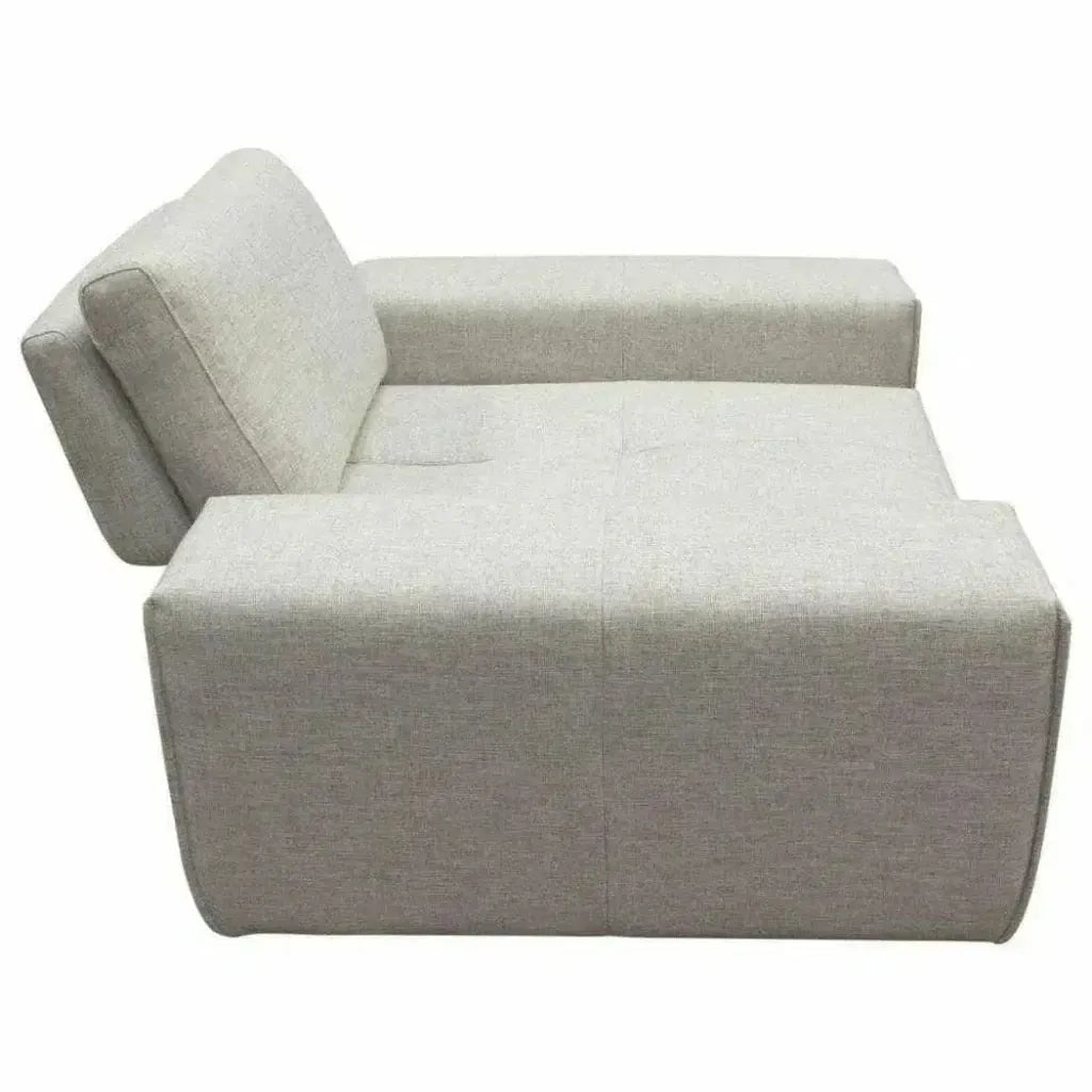 Modular 1-Seater Adjustable Backrest in Light Grey-Modular Components-Diamond Sofa-LOOMLAN