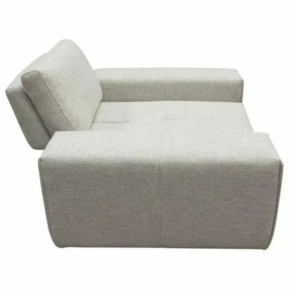 Modular 1-Seater Adjustable Backrest in Light Grey-Modular Components-Diamond Sofa-LOOMLAN