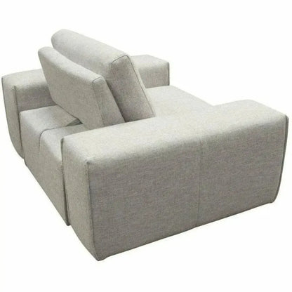 Modular 1-Seater Adjustable Backrest in Light Grey-Modular Components-Diamond Sofa-LOOMLAN