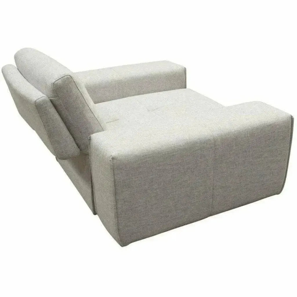Modular 1-Seater Adjustable Backrest in Light Grey-Modular Components-Diamond Sofa-LOOMLAN