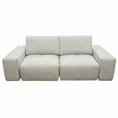 Modular 2-Seater Adjustable Backrests in Light Grey-Modular Sofas-Diamond Sofa-LOOMLAN