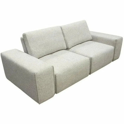 Modular 2-Seater Adjustable Backrests in Light Grey-Modular Sofas-Diamond Sofa-LOOMLAN