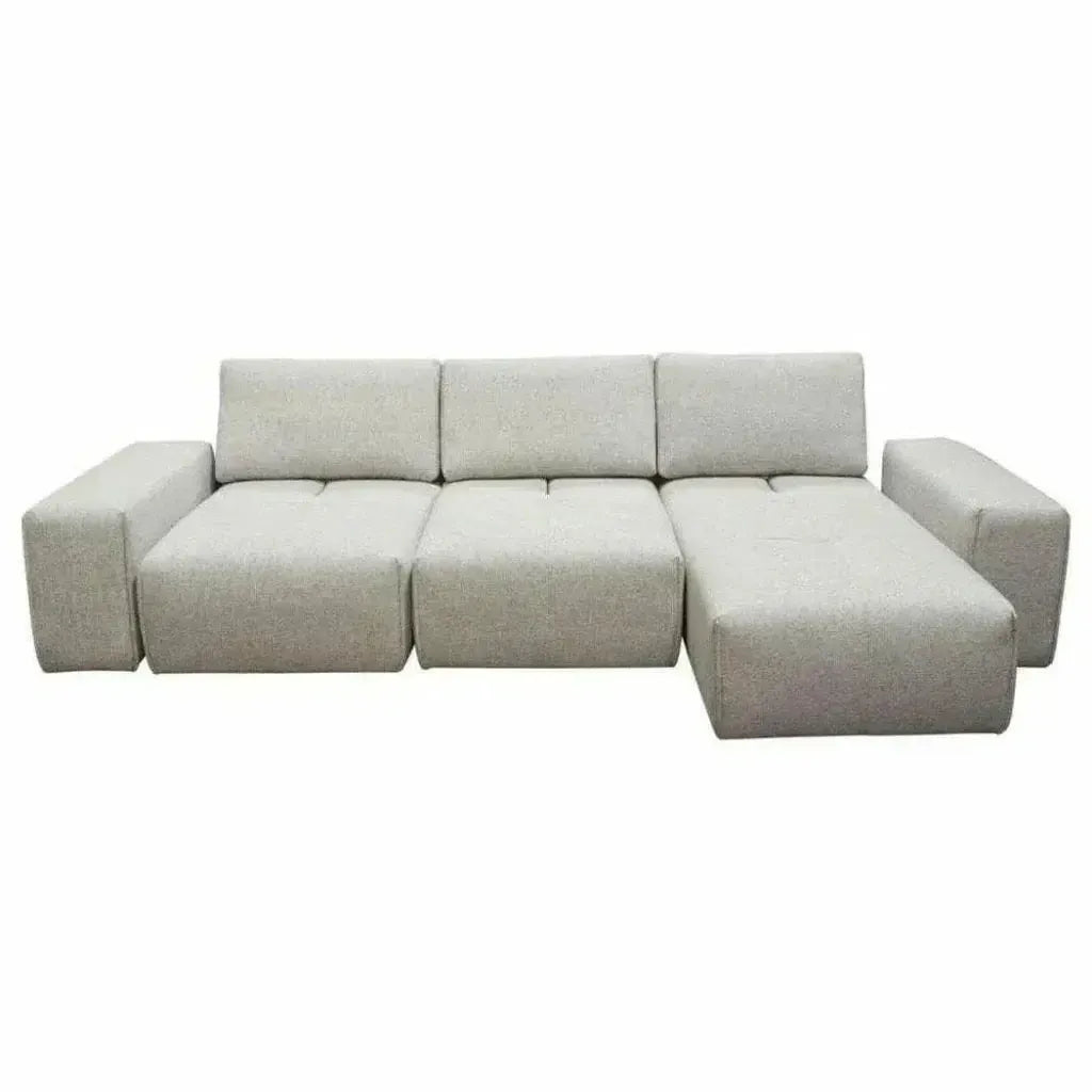 Modular 3-Seater Chaise Sectional Adjustable Backrest-Modular Sofas-Diamond Sofa-LOOMLAN