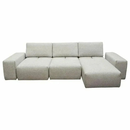 Modular 3-Seater Chaise Sectional Adjustable Backrest-Modular Sofas-Diamond Sofa-LOOMLAN