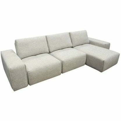 Modular 3-Seater Chaise Sectional Adjustable Backrest-Modular Sofas-Diamond Sofa-LOOMLAN
