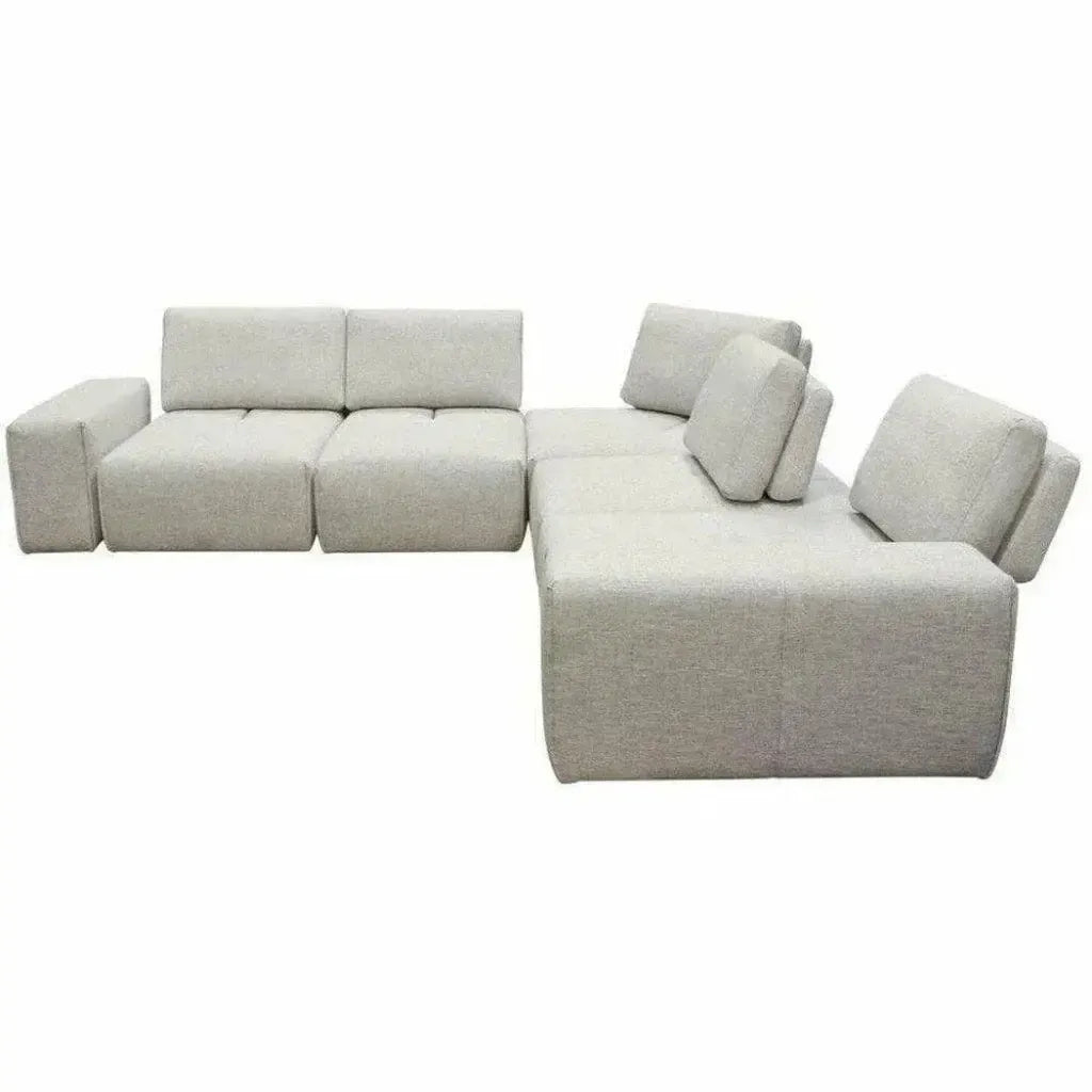Modular 5-Seater Corner Sectional Adjustable Backrest-Modular Sofas-Diamond Sofa-LOOMLAN
