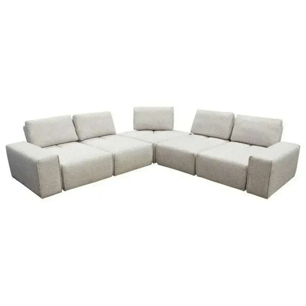 Modular 5-Seater Corner Sectional Adjustable Backrest-Modular Sofas-Diamond Sofa-LOOMLAN