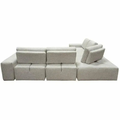 Modular 5-Seater Corner Sectional Adjustable Backrest-Modular Sofas-Diamond Sofa-LOOMLAN