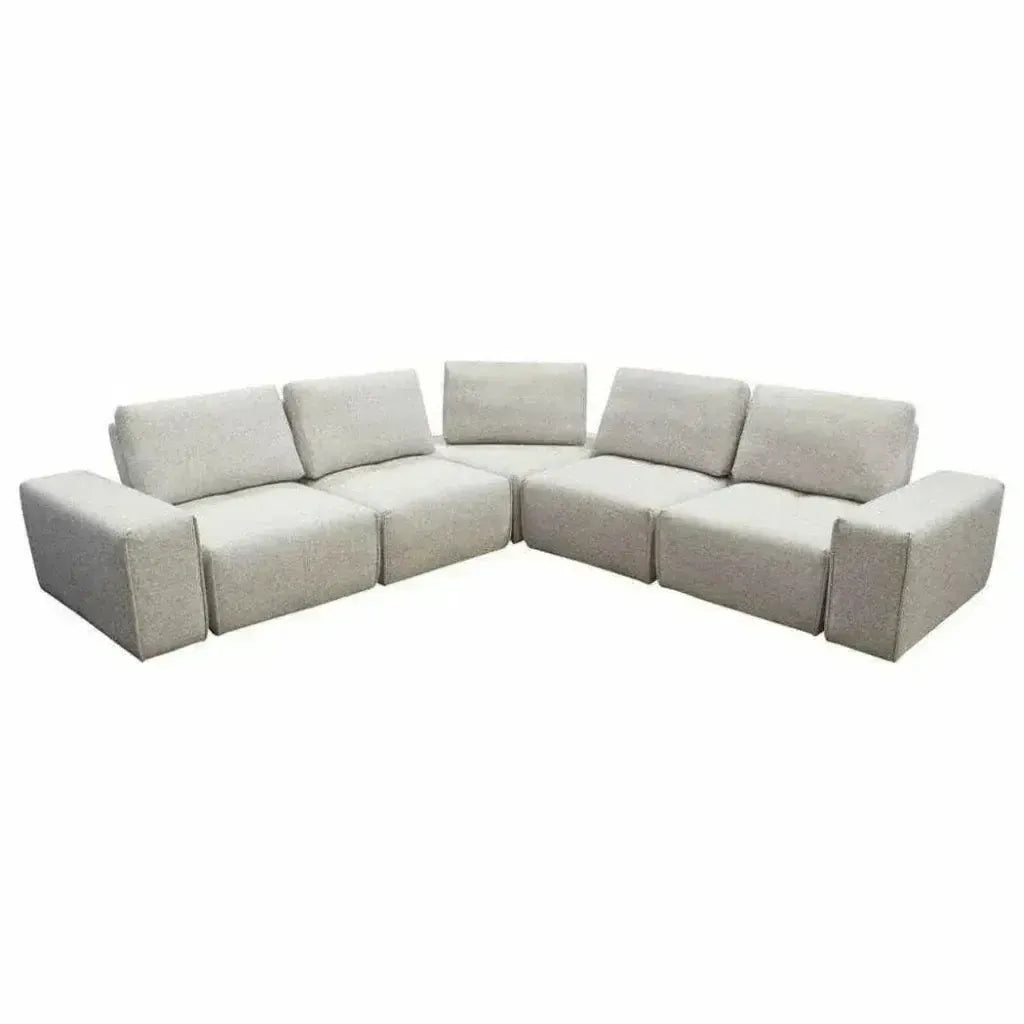 Modular 5-Seater Corner Sectional Adjustable Backrest-Modular Sofas-Diamond Sofa-LOOMLAN