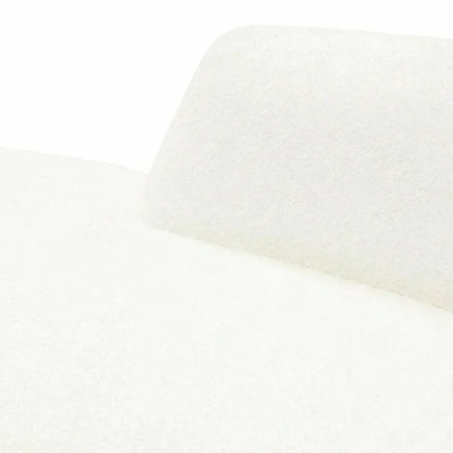 Modular Curved Back White Boucle Sofa Chaise 2PC Set-Modular Sofas-Diamond Sofa-LOOMLAN