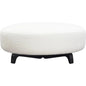 Modular Round White Boucle Sherpa Ottoman Table-Modular Components-Diamond Sofa-LOOMLAN