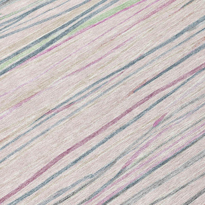 Modulyn Pink Washable Indoor - Outdoor Rug - LOOMLAN - LOOMLAN Rugs - Outdoor Rugs