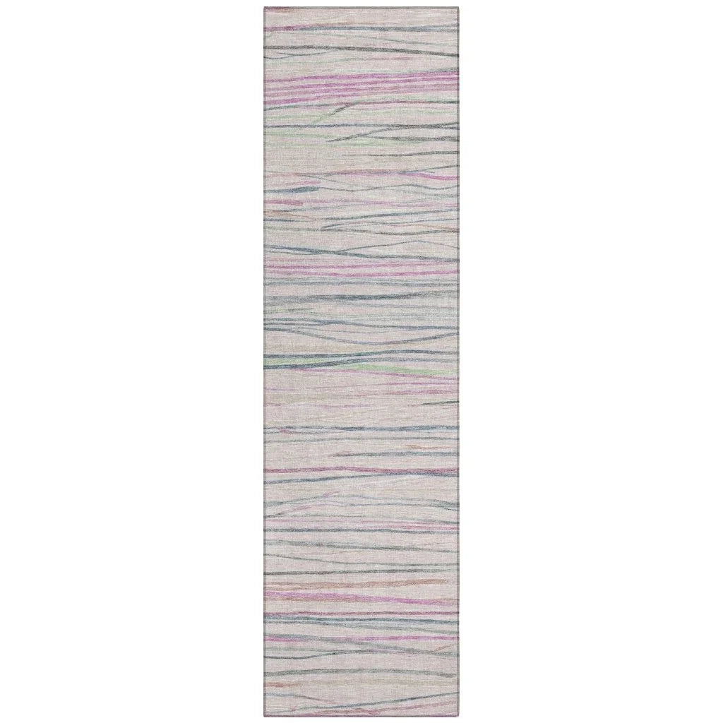 Modulyn Pink Washable Indoor - Outdoor Rug - LOOMLAN - LOOMLAN Rugs - Outdoor Rugs